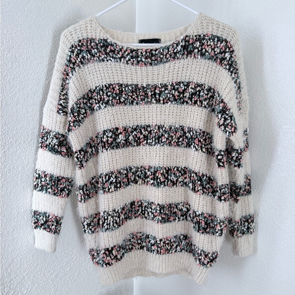 La Fee Verte Confetti Striped Eyelash Sweater